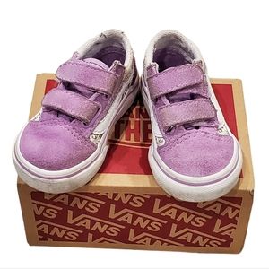 Toddler Vans old skool V size 4.0TD color mythical glow sheer lilac